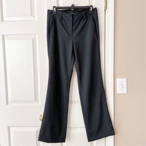 Lands’ End Charcoal Gray Wool Blend Mid Rise Flat Front Women’s Dress Pants